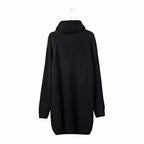 Damen Strickkleid mit weitem Kragen R&B