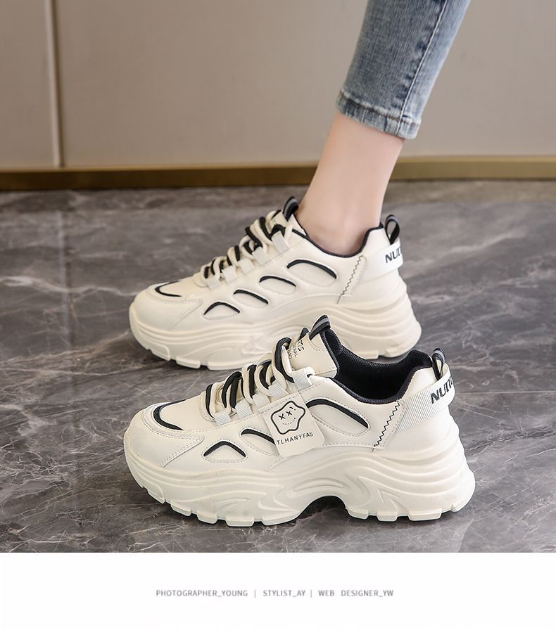 Damen Chunky Sneakers mit ergonomischer Sohle und atmungsaktiven Einsätzen R&B