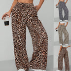 Damen Relaxed Fit Leopardenmuster Palazzo-Hose R&B