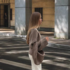 Damen Strickjacke mit eleganten Details und lässigem Schnitt R&B