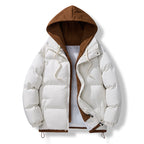 Damen modische Daunenjacke mit abnehmbarer Kapuze