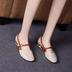 Damen Ballerinas mit luftigen Perforationen und eleganter Doppelriemenführung R&B