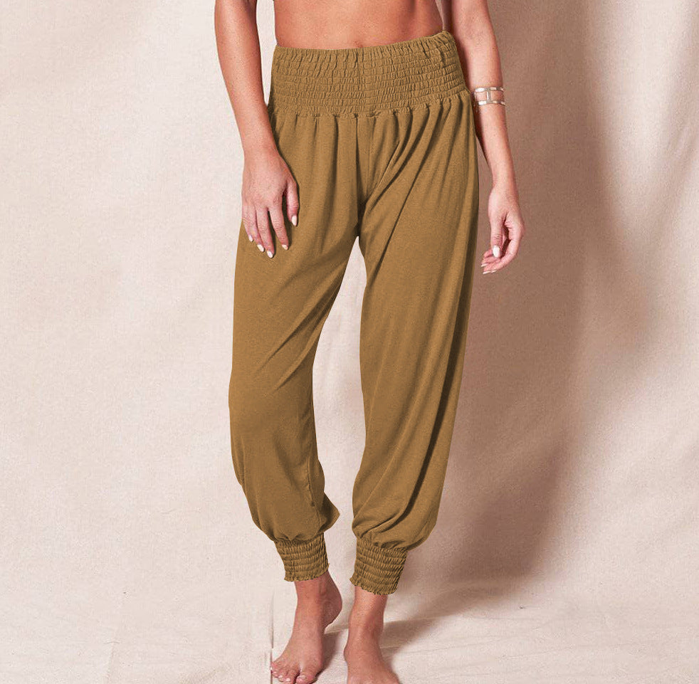 Damen Bequeme Freizeithose mit elastischem Bund und schmalen Bündchen R&B