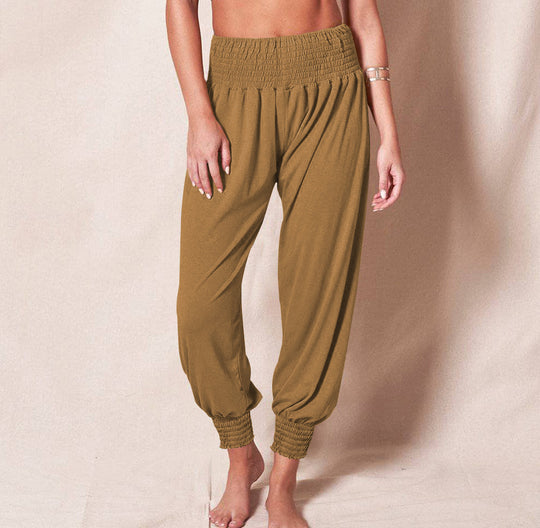 Damen Bequeme Freizeithose mit elastischem Bund und schmalen Bündchen R&B
