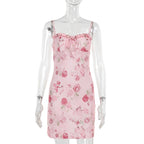 Damen Sommerliches Minikleid mit elegantem Floraldesign