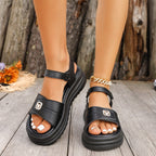 Damen Komfortable Sandalen mit verstellbaren Riemen und modischem Design R&B