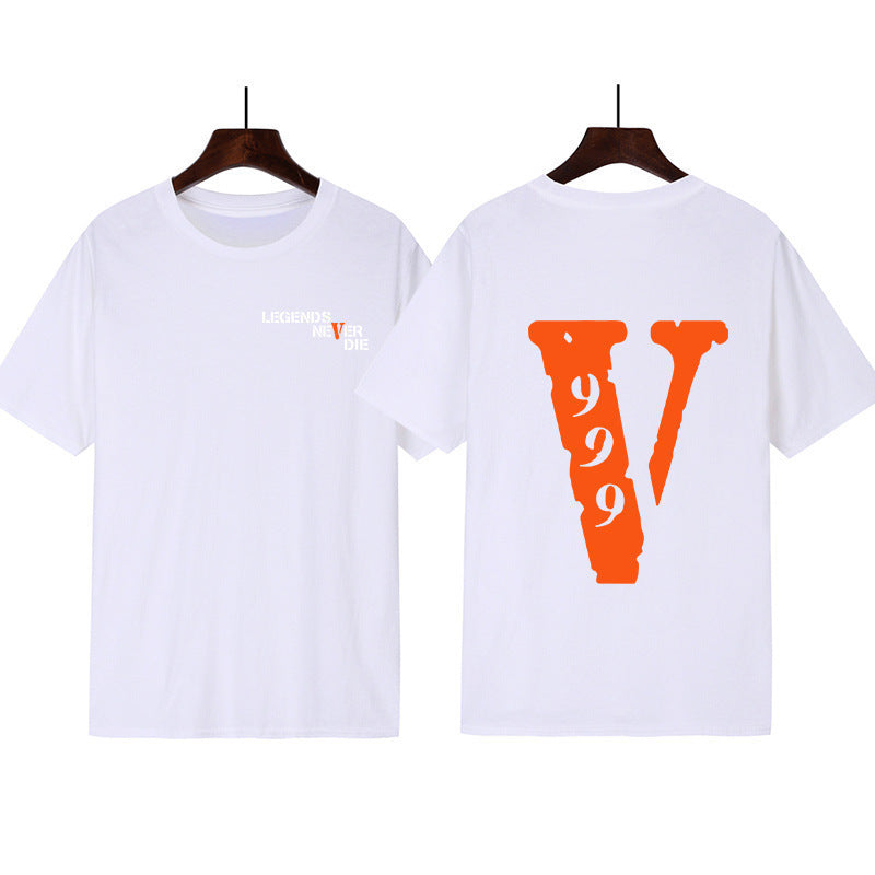 Damen Grafik T-Shirt mit originellem Schriftzug und kreativem Design R&B