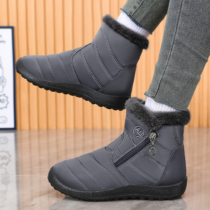 Damen Isolierte Winterstiefel mit rutschfester Sohle und praktischem Reißverschluss R&B