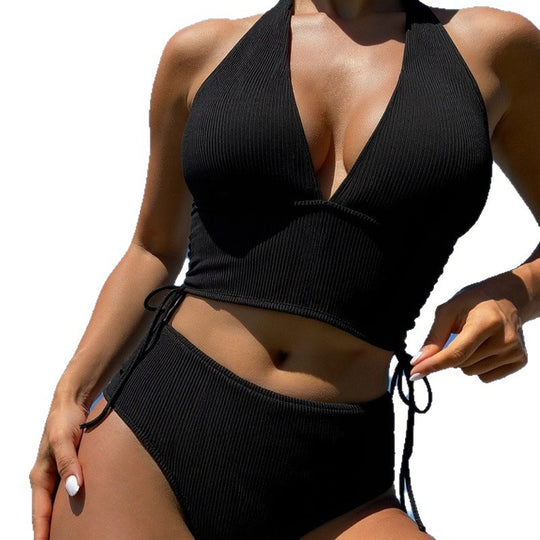 Damen stylischer Einteiler Badeanzug mit raffinierten Cut-Outs R&B