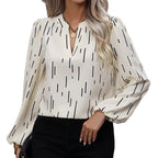 Damen Blusenshirt mit modischem Streifenmuster R&B