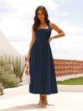 Damen Maxikleid mit schulterfreier Silhouette und eleganter Taillierung R&B