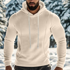 Kapuzenpullover Herren sportlich mit Kontrastnähten