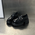 Damen Chunky Loafers mit dekorativem Schnallenverschluss R&B