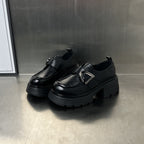 Damen Chunky Loafers mit dekorativem Schnallenverschluss R&B