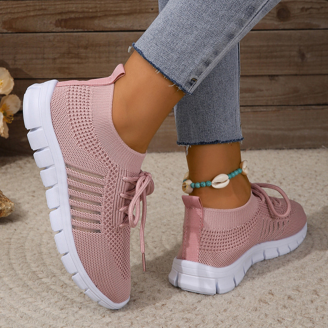 Damen Atmungsaktive Sneakers mit flexiblem Strickdesign R&B