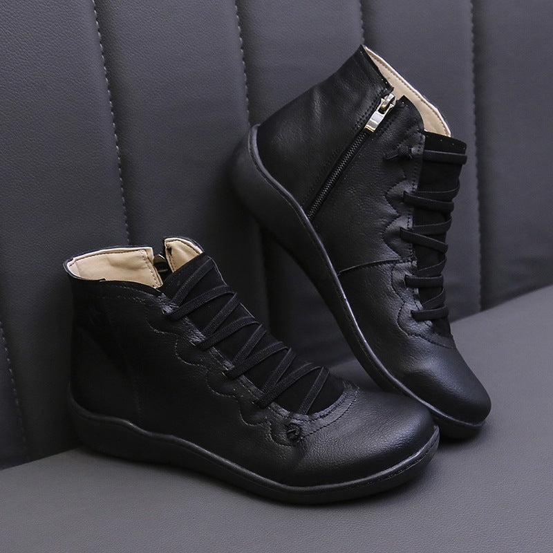 Damen Sportliche High-Top Sneakers aus hochwertigem mit Reißverschluss und flexiblem Design R&B