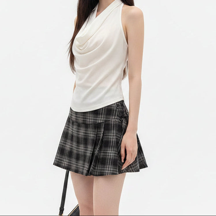 Damen Elegante Chiffonbluse mit schickem Wasserfall-Ausschnitt R&B