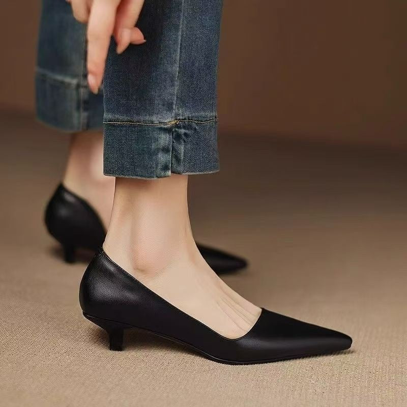 Damen elegante spitze Absatzschuhe