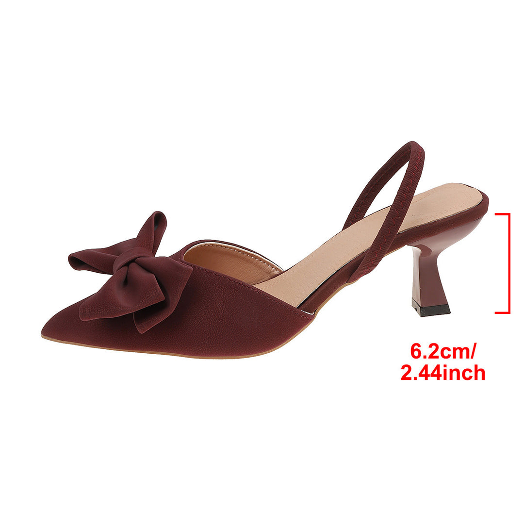 Damen Slingback-Pumps mit elegantem Schleifenakzent und komfortabler Sohle R&B