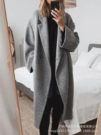 R&B | Trenchcoat mit Einem Knopf für Frauen - Schwarz
