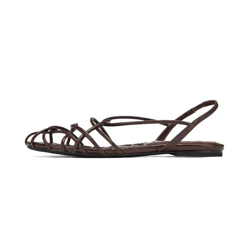Damen Elegante Riemensandalen mit feinen Halteriemen R&B