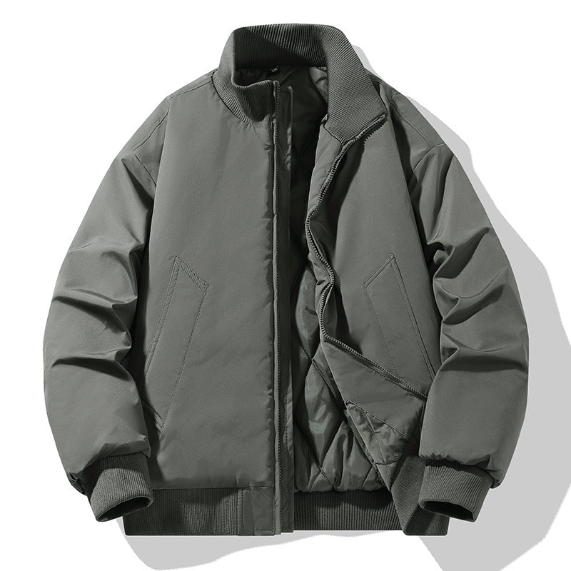 Herren modische Steppjacke mit hohem Kragen R&B