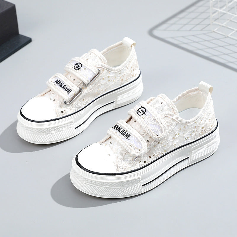 Damen Sneakers mit Klettverschluss und modischem Design R&B