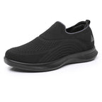 Damen Slip-On Sneakers mit atmungsaktivem Strick-Obermaterial R&B