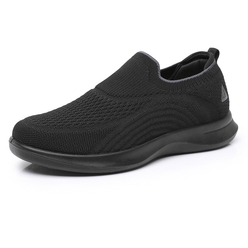 Damen Slip-On Sneakers mit atmungsaktivem Strick-Obermaterial R&B