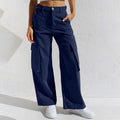 Damen Cargo-Hose mit weitem Bein und praktischen Taschen R&B