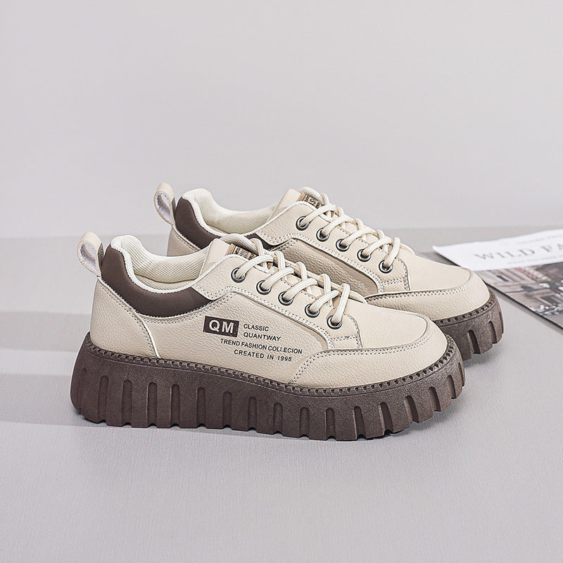 Damen Plattform Sneakers mit modischer Gummi-Laufsohle und atmungsaktivem Obermaterial R&B