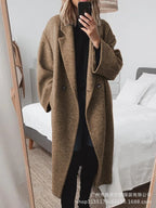 R&B | Trenchcoat mit Einem Knopf für Frauen - Schwarz