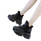 Damen Hochflorige Sneaker mit trendigem Futter und rutschfester Sohle R&B