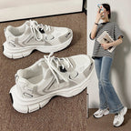 Damen Sportliche Lauf-Sneaker mit atmungsaktiver Mesh-Oberfläche und dämpfender Sohle R&B