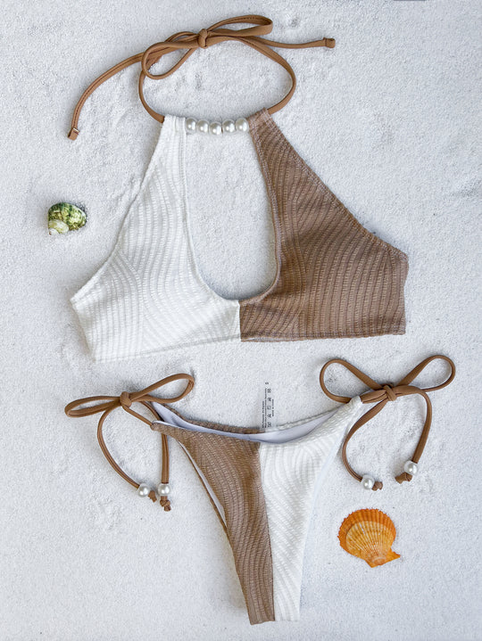 Damen Cut-Out Bikini mit Perlenakzenten R&B