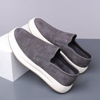 Damen Slip-On Sneakers aus hochwertigem Wildleder mit rutschfester Sohle und gepolsterter Innensohle R&B