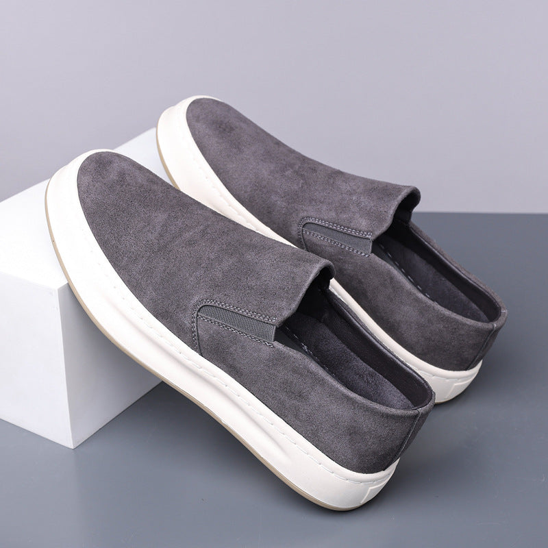 Damen Slip-On Sneakers aus hochwertigem Wildleder mit rutschfester Sohle und gepolsterter Innensohle R&B