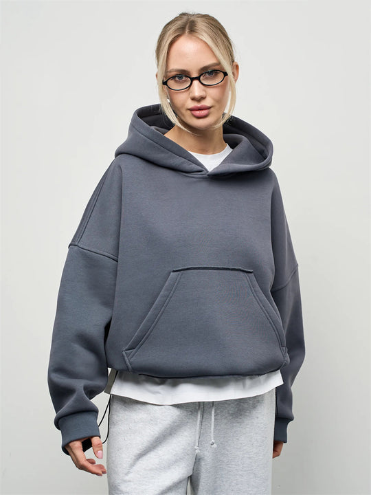 Damen oversized Kapuzenpullover R&B
