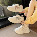 Damen Sportliche Sneakers mit atmungsaktivem Mesh-Obermaterial R&B