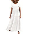 Damen Maxikleid mit lässiger Passform und fließendem Saum R&B