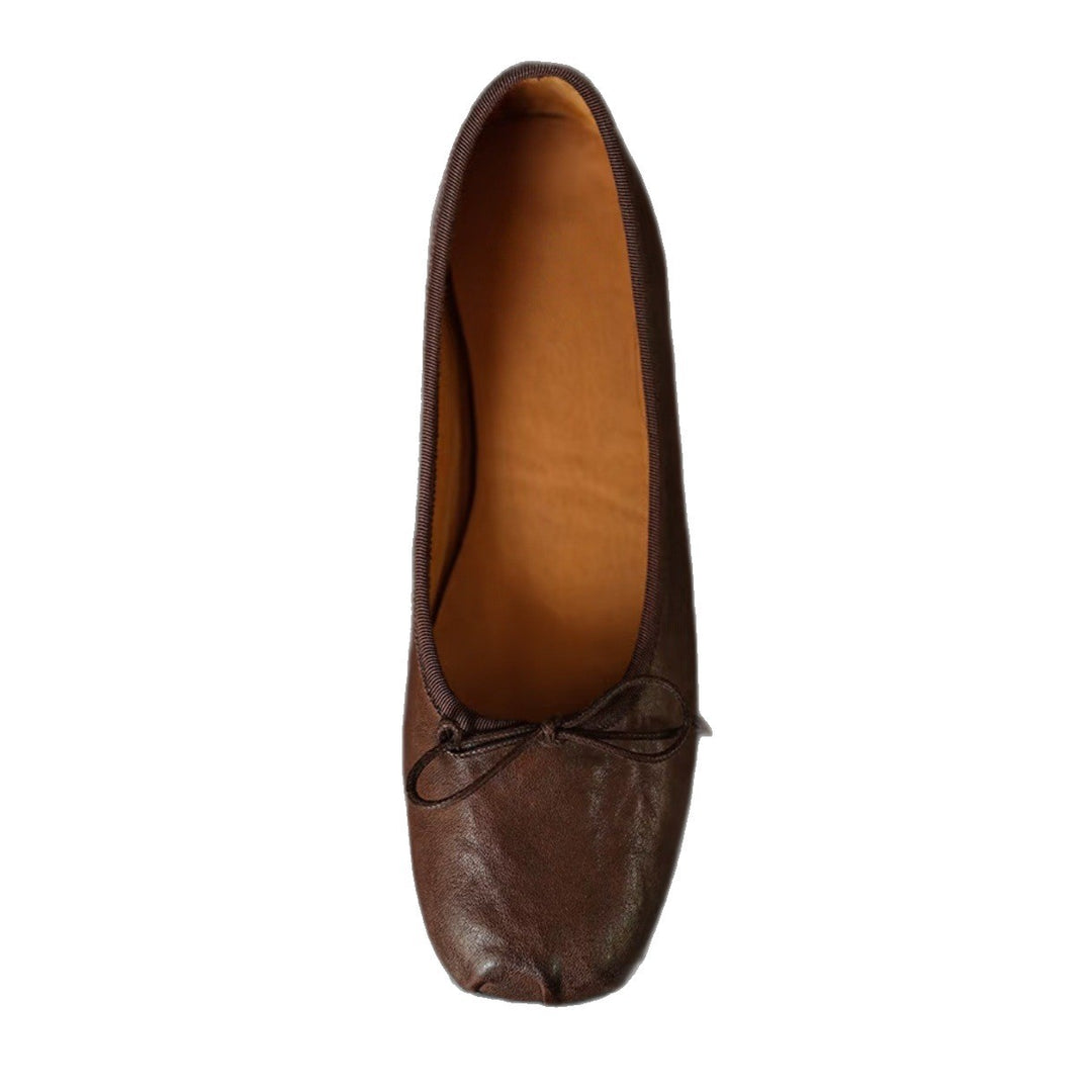Damen Ballerina-Schuhe mit feinem Leder und zeitlosem Design R&B