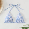 Damen Triangel-Bikinioberteil mit modischem Zra-Muster