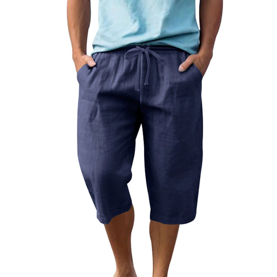 Herren leichte Freizeithose mit elastischem Bund und praktischen Taschen R&B