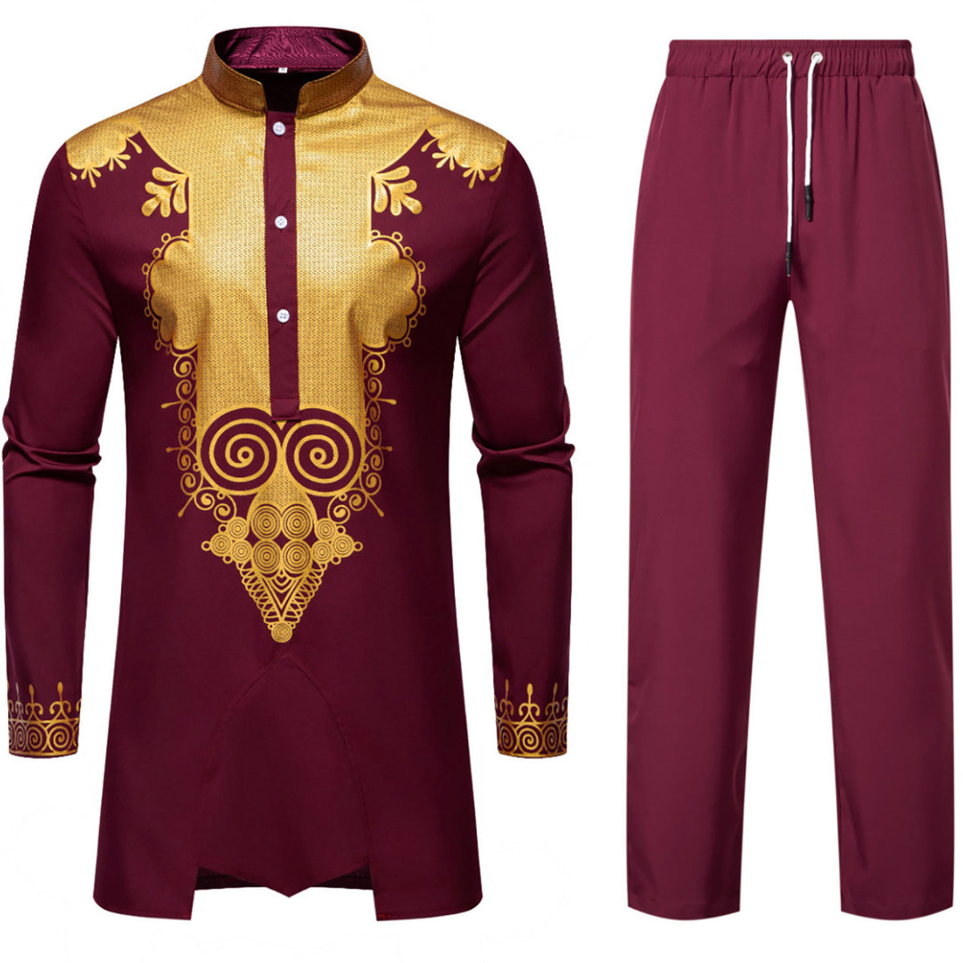 Herren elegantes Kombi-Outfit mit dekorativen Verzierungen R&B