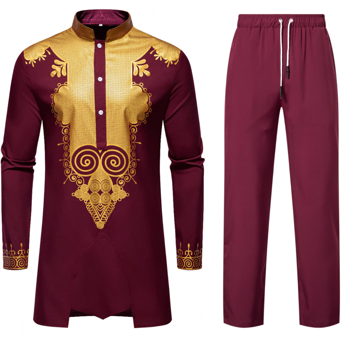 Herren elegantes Kombi-Outfit mit dekorativen Verzierungen
