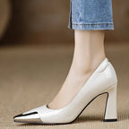 Damen Elegante Pumps mit moderner Metallspitze