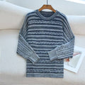 Damen Modischer Strickpullover mit strukturiertem Muster und weitem Schnitt