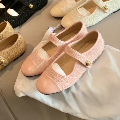 Damen Ballerinas mit modischem Schnallenverschluss und weichem Innenfutter R&B