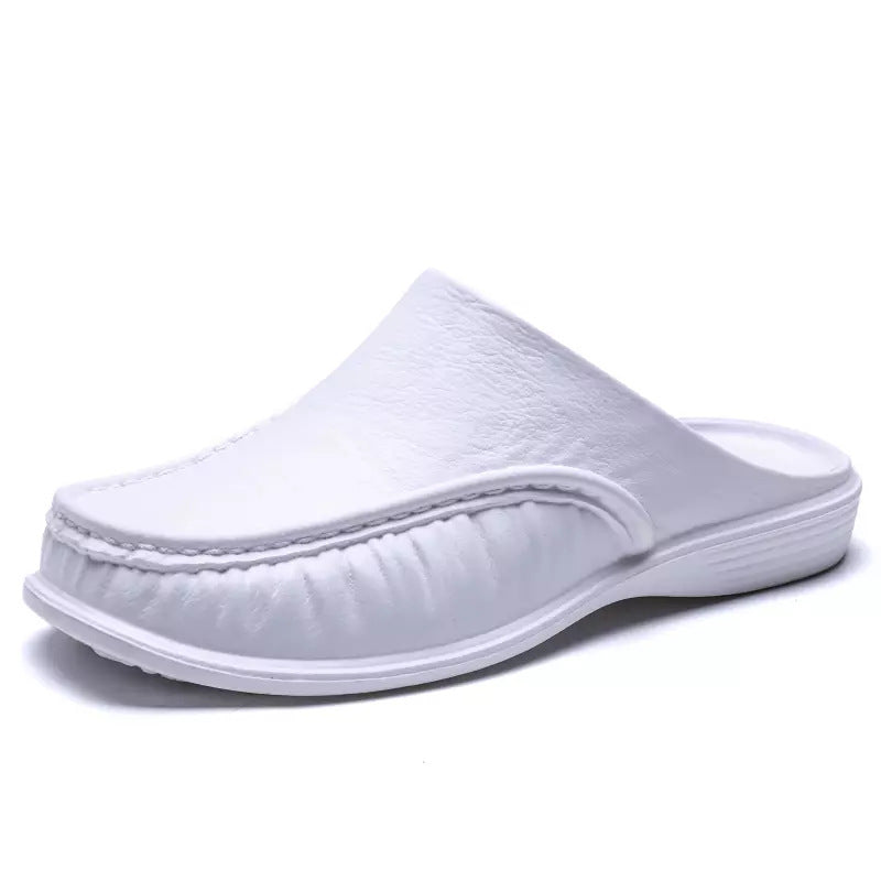 Damen Komfortable Clogs mit seitlichem Einstieg und hochelastischem Obermaterial