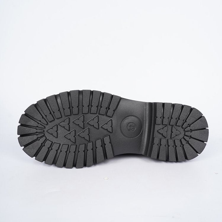Damen Loafers mit glänzender Lackoberfläche und dekorativer Kettenakzent R&B